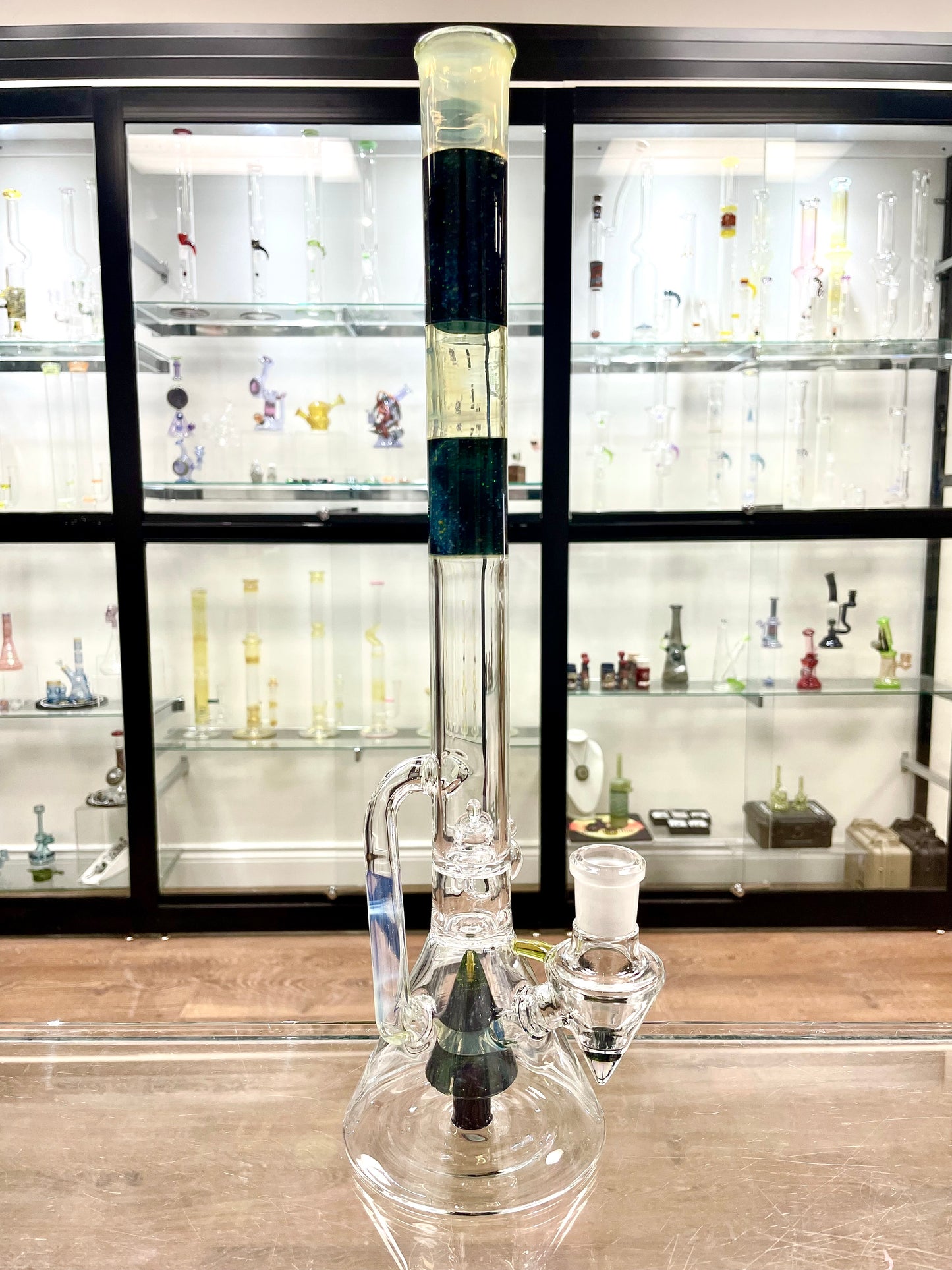 Discobox Colour Accented Fixed Double Recycler Beaker - Space Fume & Crushed Opal #1