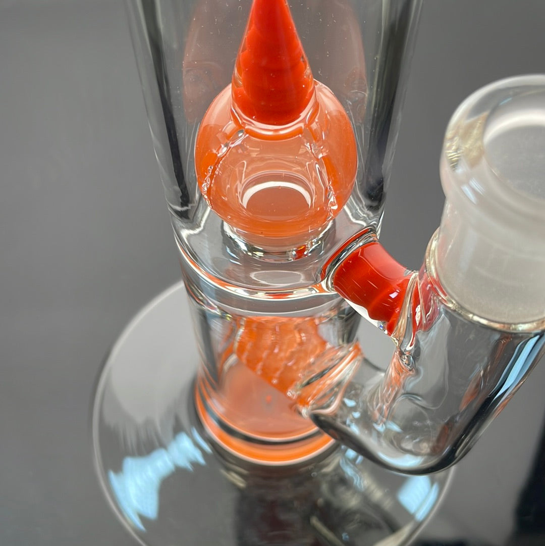 Green Belt Colour Accented Inline Tube w/ Imperial - OJ w/ Poppy Accents