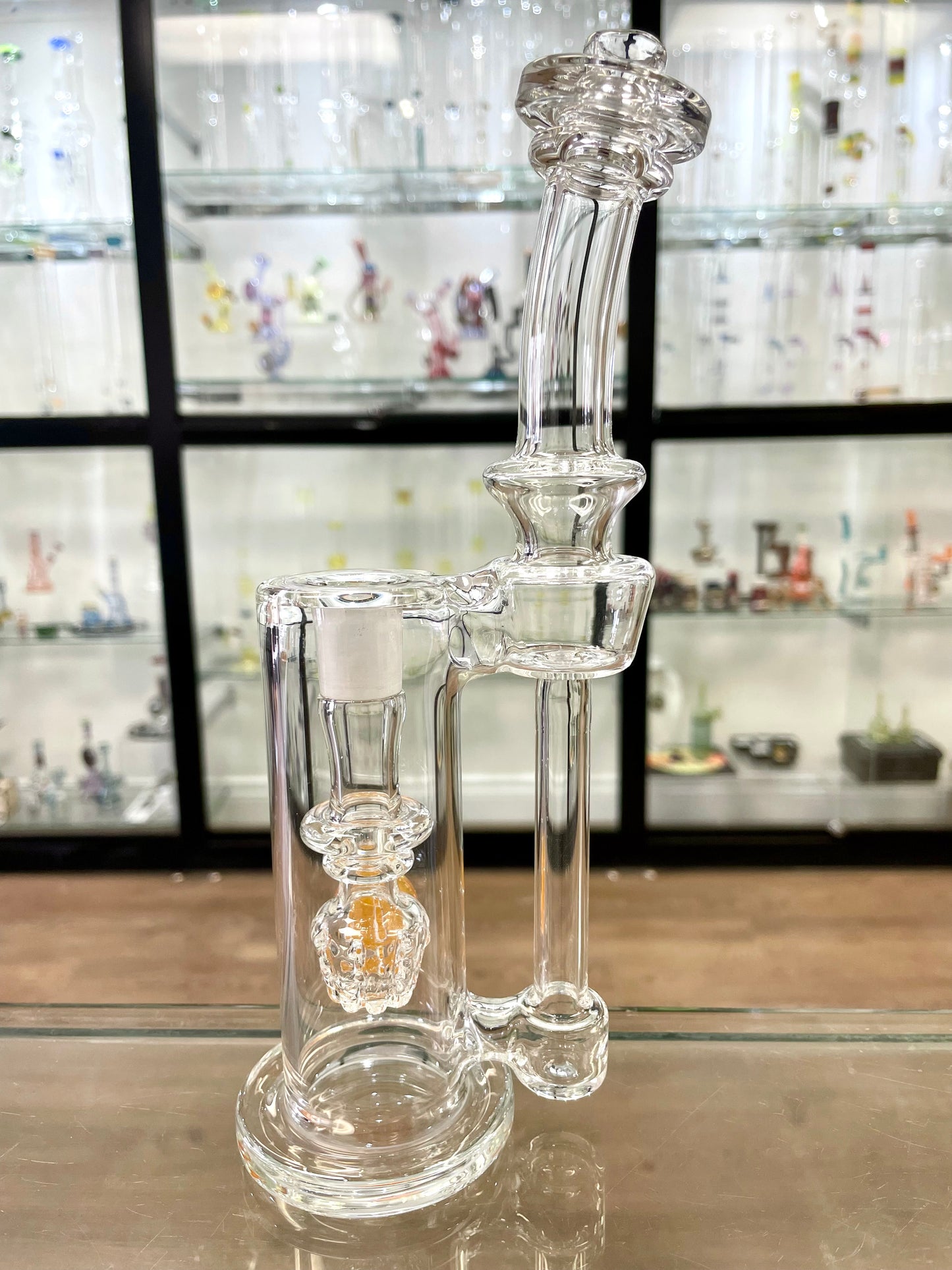 Discobox 14mm Terp Tower Dumper Recycler w/ Grids - Clear