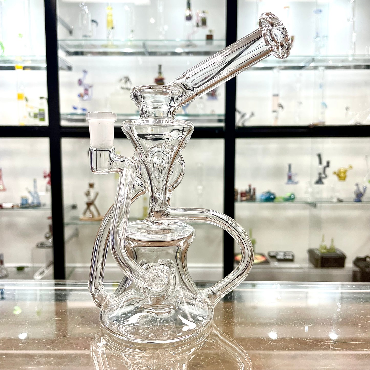 Mimzy Clear Side Scroller Recycler - 14mm