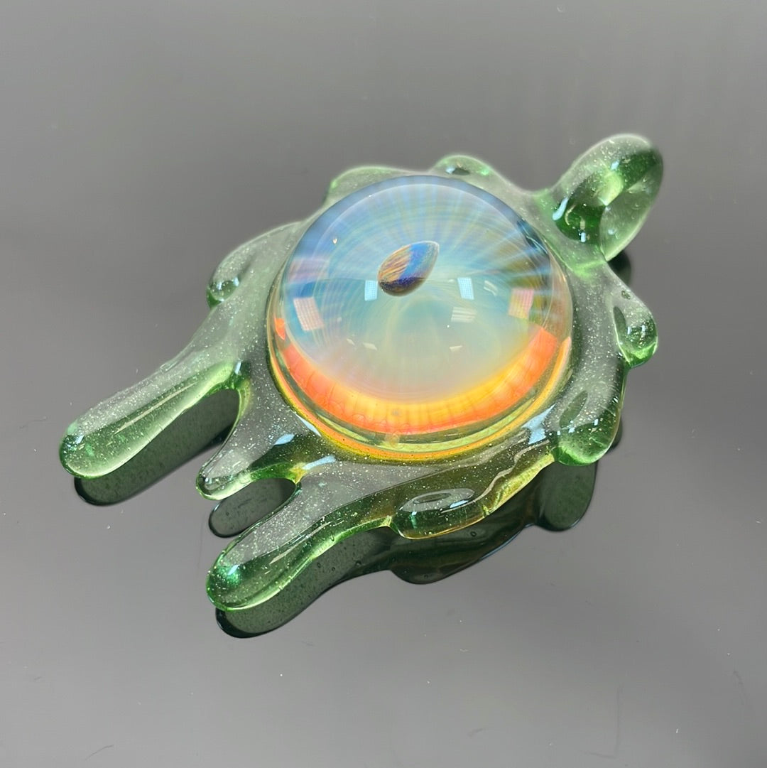 Daisuke Saito 2013 Fumed Worked Drip Pendant with Opal