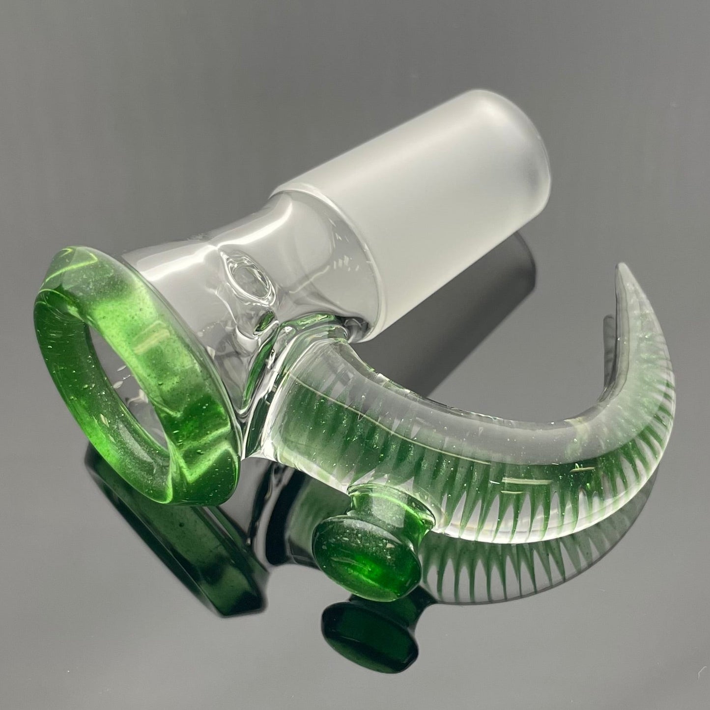 Jamms Clear Base Bowl w/ Colour Lip & Cane 18mm 4 Hole