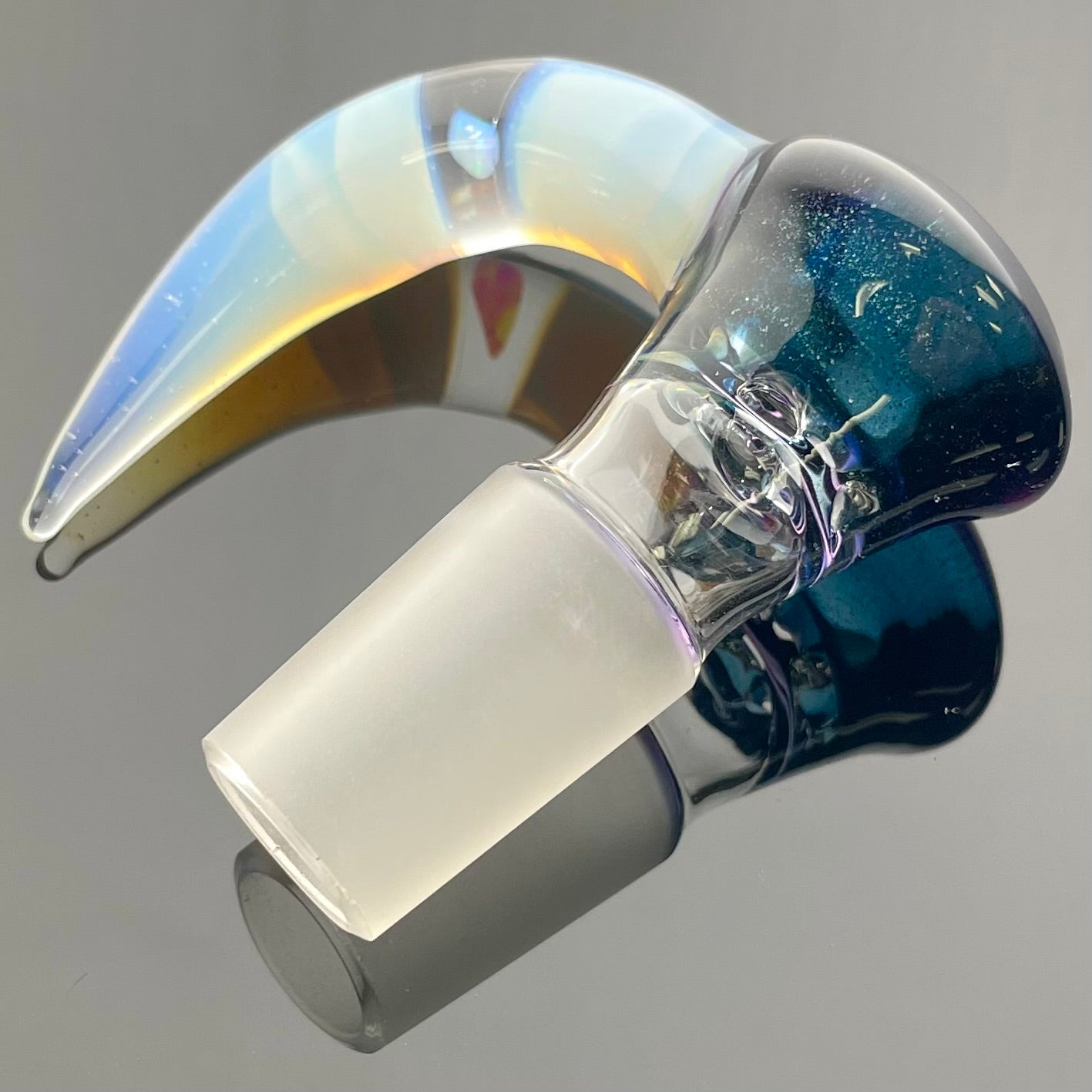 Green Belt Worked Marble Guard Tube + Bowl Set w/ 3 Opals