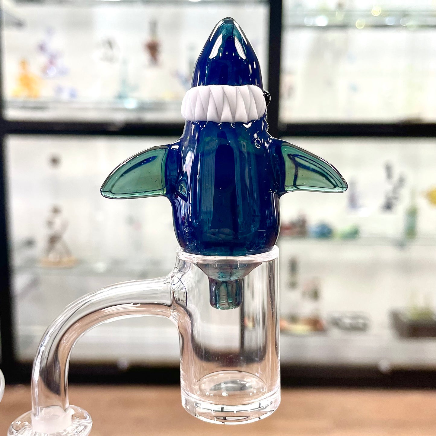 Kahuna Glass 25mm Shark Bubbler Cap