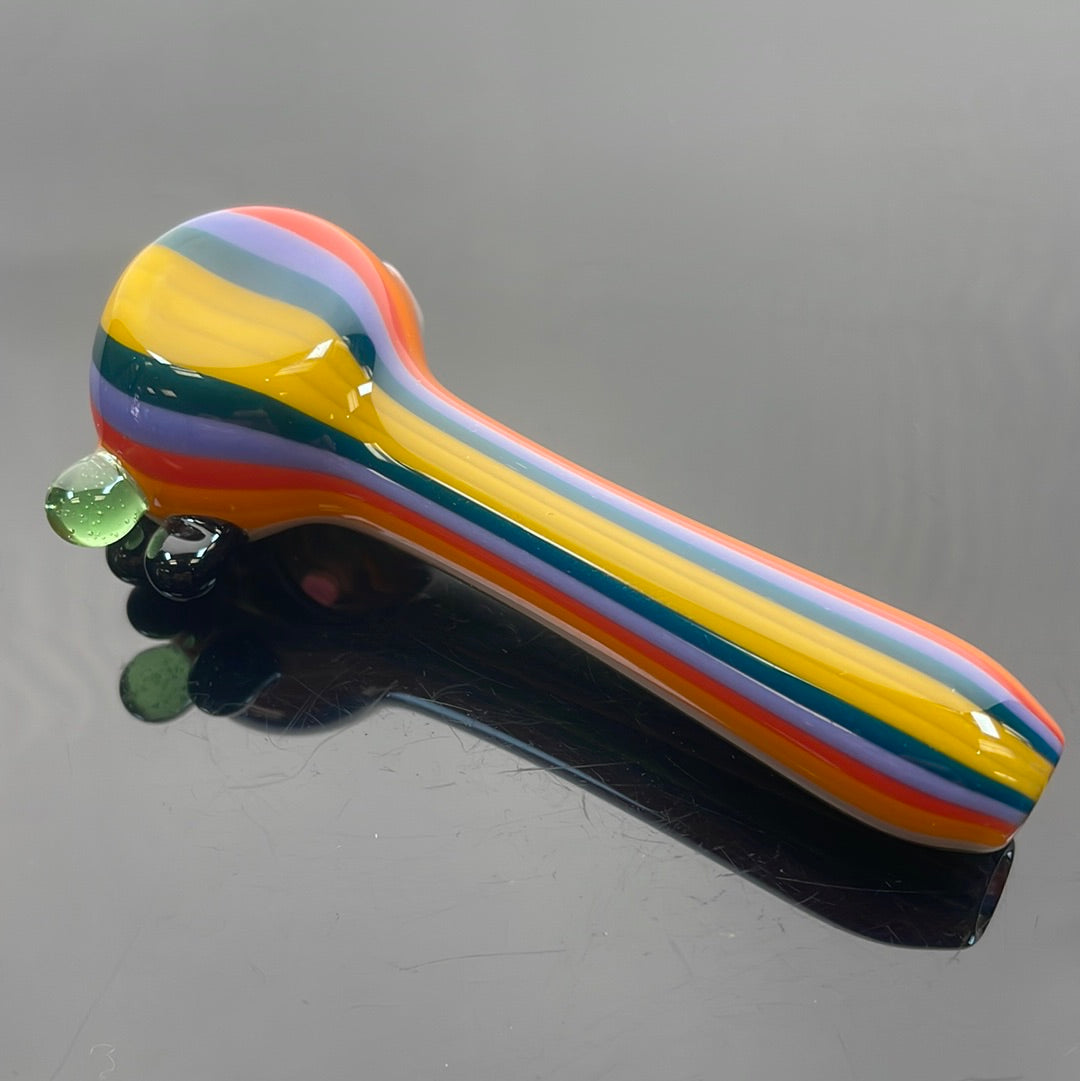 Mimzy Glass 4" Linework Spoon Hand Pipe