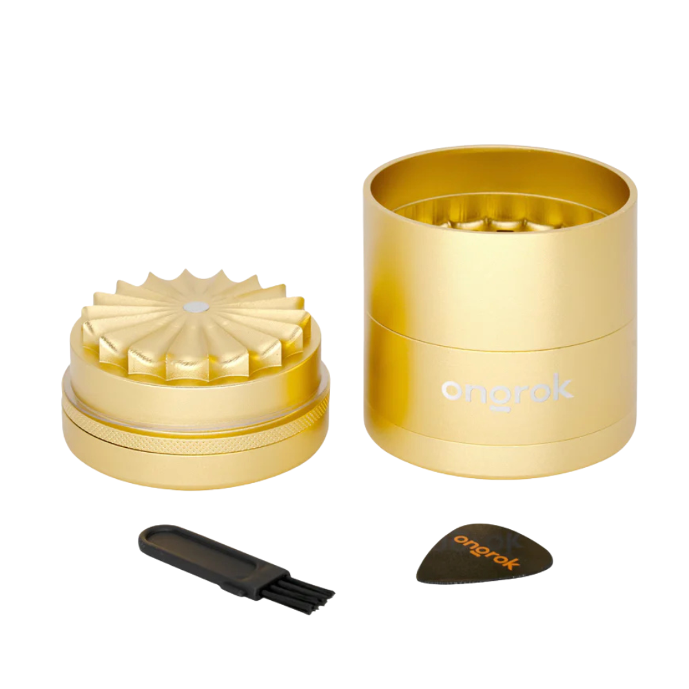 Ongrok 5pc Large Flower Petal Toothless Grinder w/ Storage - Various Colours