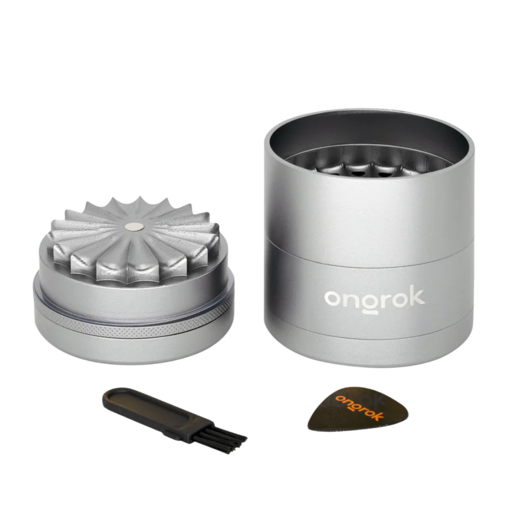 Ongrok 5pc Large Flower Petal Toothless Grinder w/ Storage - Various Colours