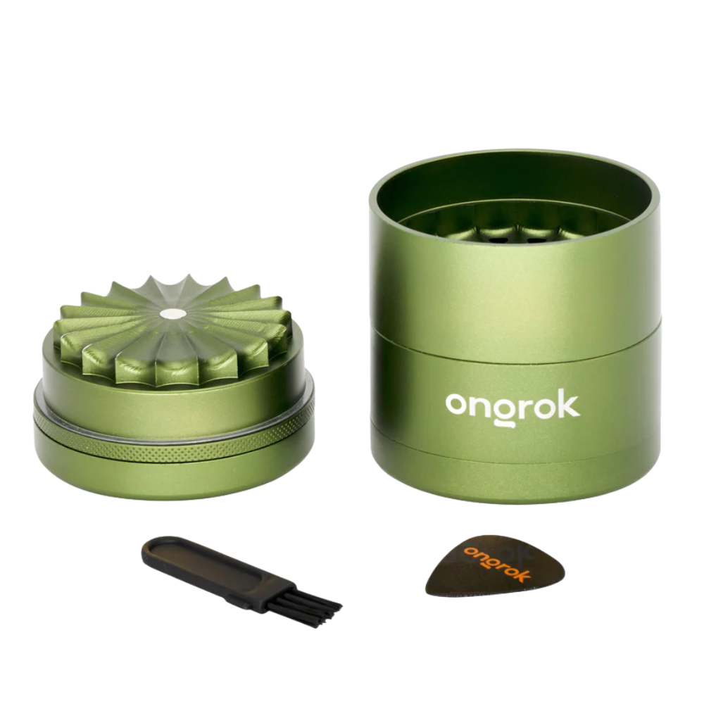 Ongrok 5pc Large Flower Petal Toothless Grinder w/ Storage - Various Colours