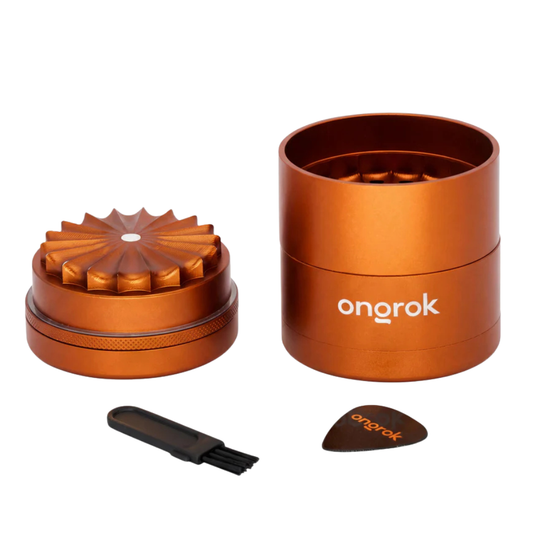 Ongrok 5pc Large Flower Petal Toothless Grinder w/ Storage - Various Colours