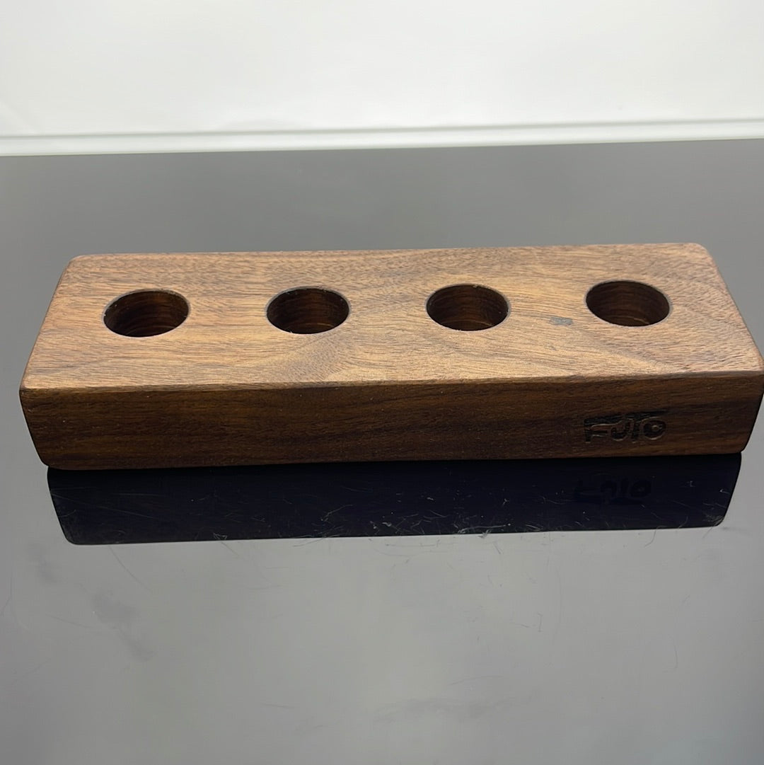 Futo 4 Hole Bowl Stand - 18mm Walnut