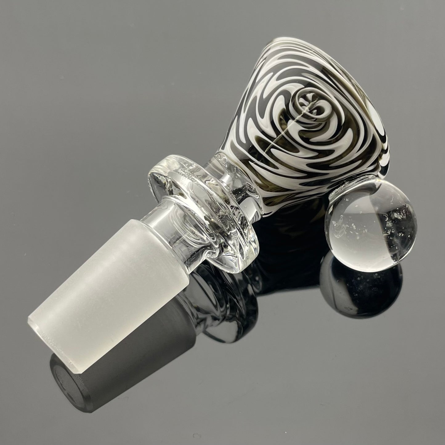 OG 14mm Coloured WigWag Bowl w/ Marble - Various Colours