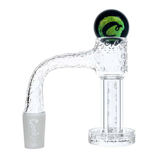Cookies Etched 14mm 90 Degree Quartz Slurper Banger Set