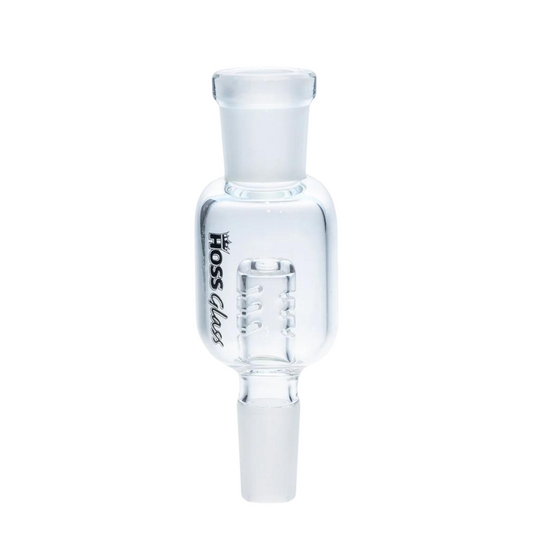 Hoss Glass 14mm-14mm Carbon Filter Adaptor - Black Logo