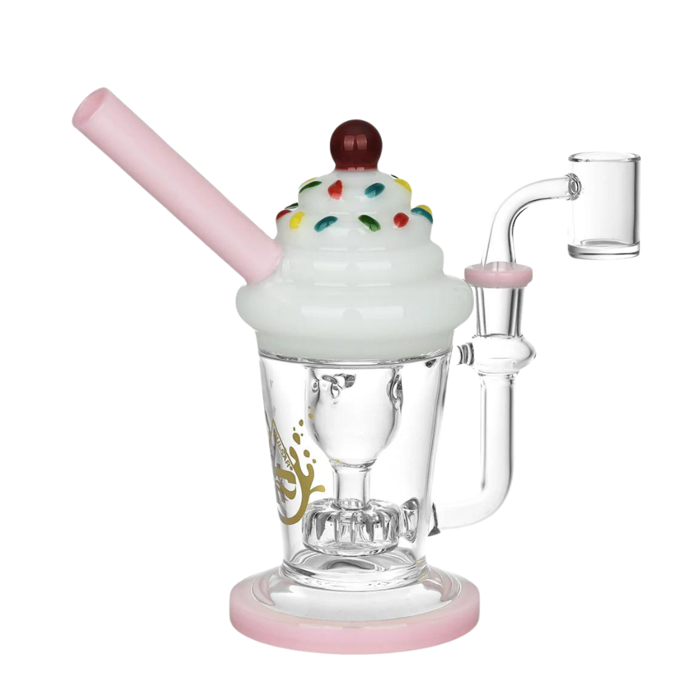 Pulsar 7" 14mm Cherry On Top Incycler Rig w/ Quartz Banger