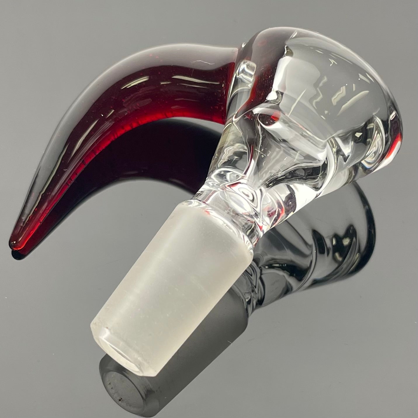Green Belt Clear Horn Bowl 14mm 1 Hole