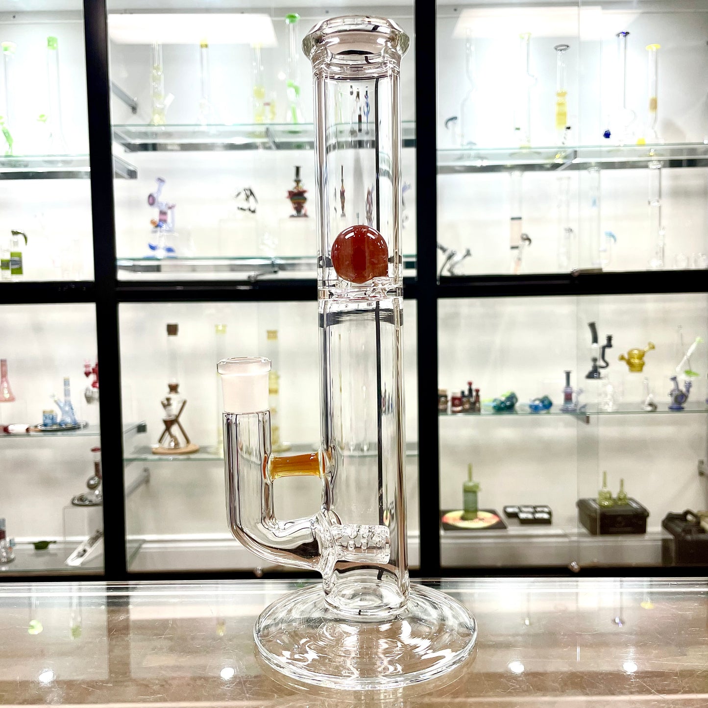 Green Belt 12"- 14” Stemline w/ Marble Splash Guard Straight Tube