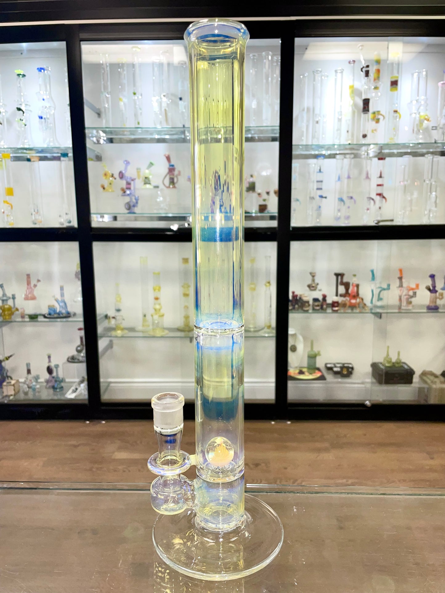 Discobox 17.25” Natty Perc Straight Tube w/ Full Fuming