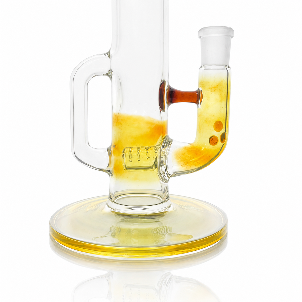 Green Belt Colour Accented Fume Stemline Drain Tube - Golden Amber
