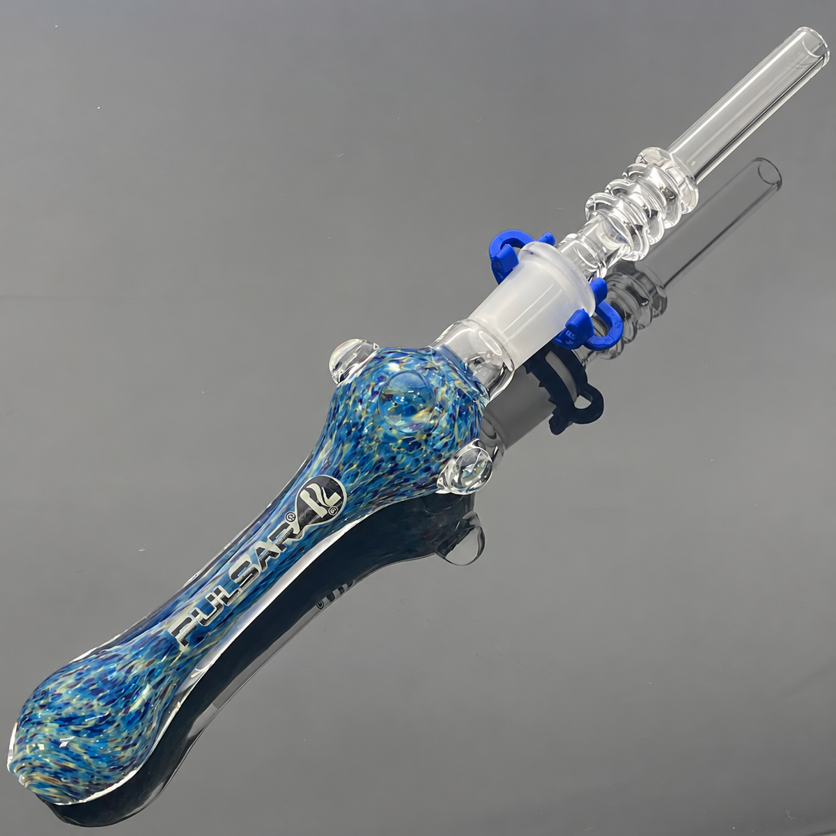 Pulsar 7.5" Candy Frit Twist Dab Straw w/ Quartz Tip