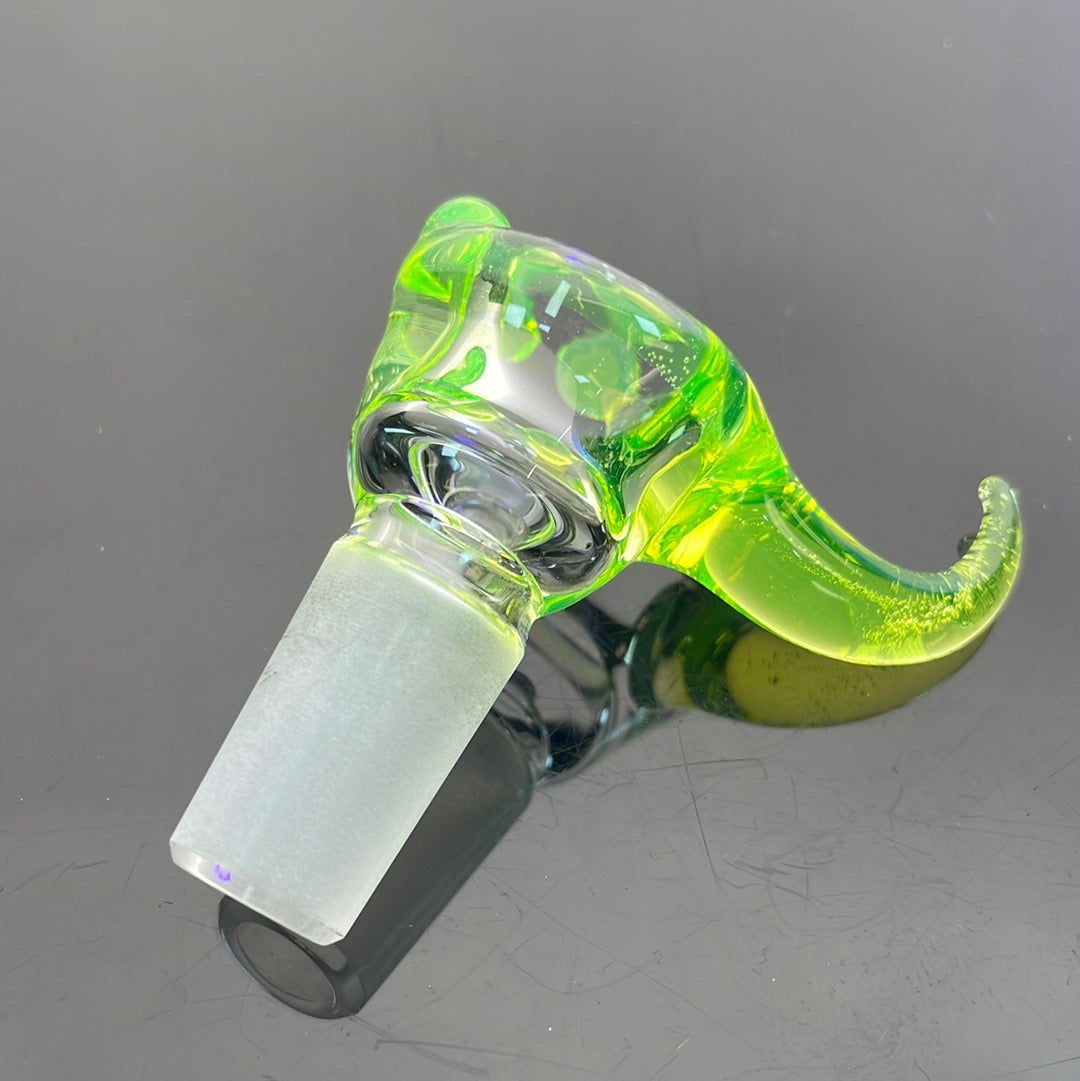 Gibson's Glass Straight Tube - Shorty Bubble Base w/ Ion (UV) Accents