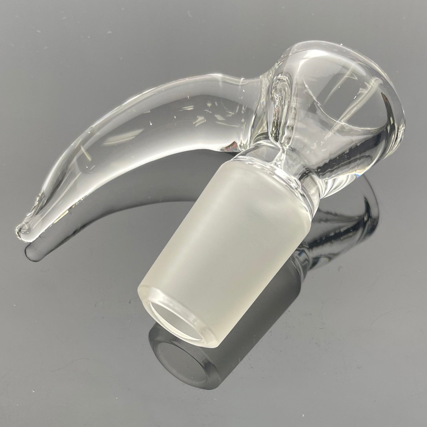 Mastah Glass 18mm Clear Horn Bowl