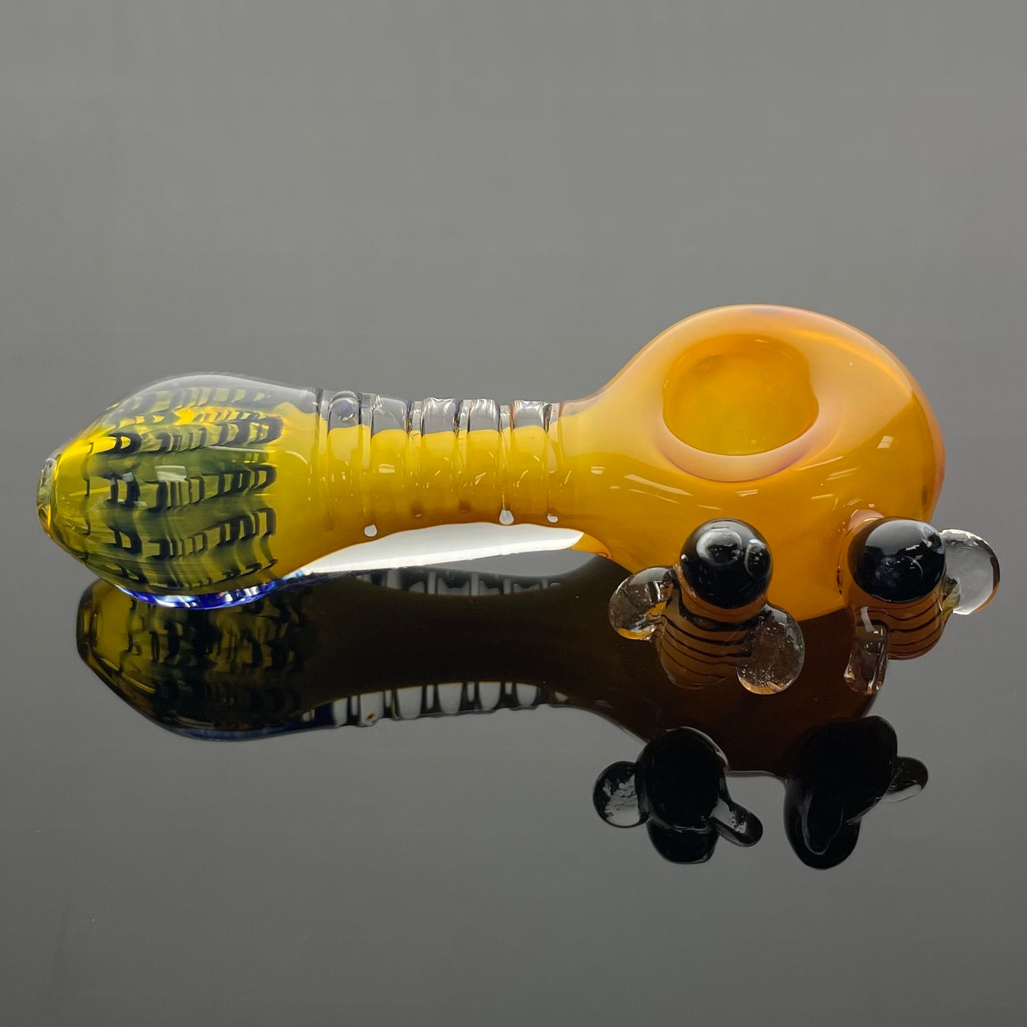 Unbranded 4.5" Busy Bumble Bee Glass Spoon Pipes - Various Styles