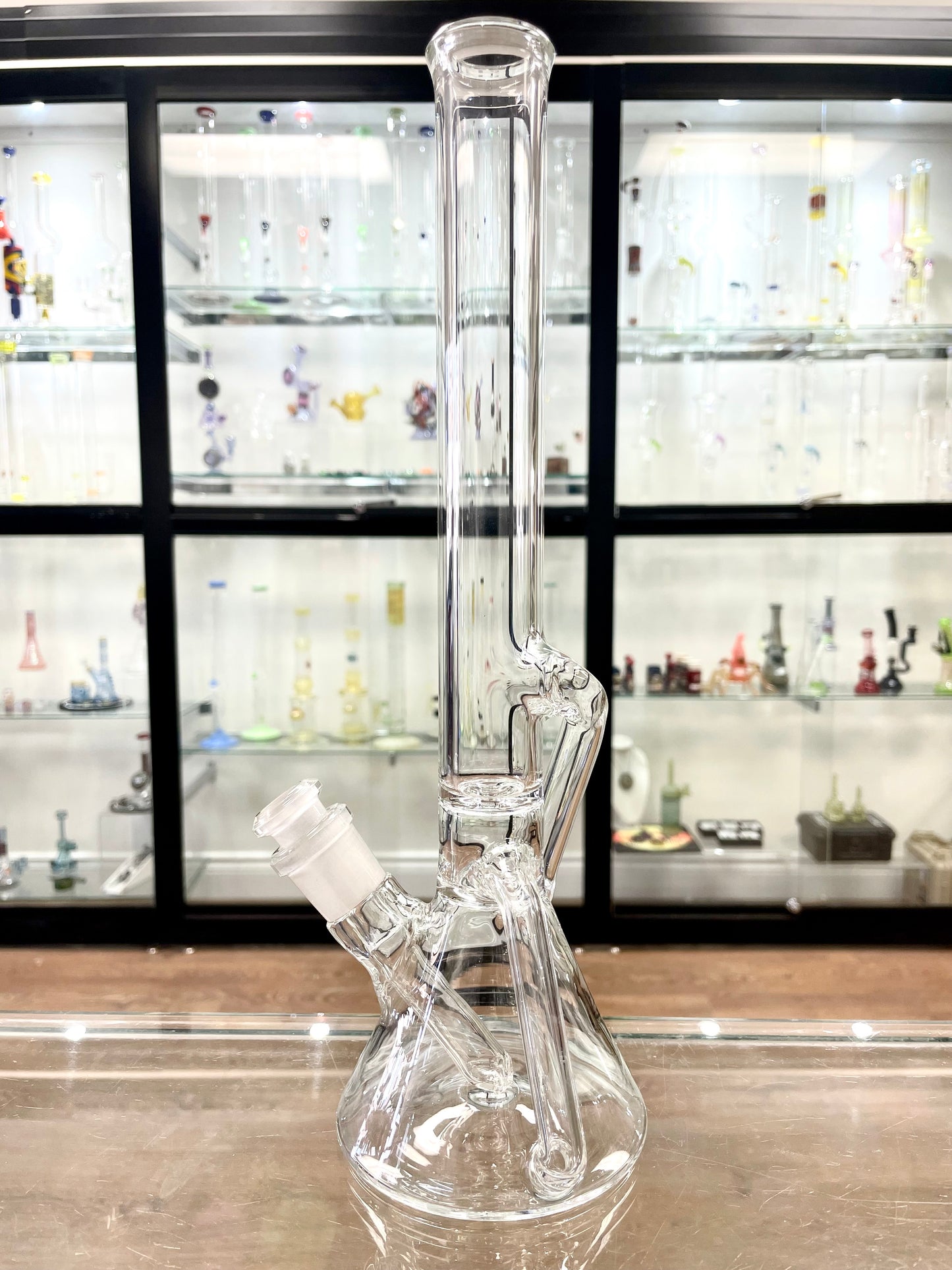 Discobox Clear Single Recycler Beaker w/ Removable Stem #2