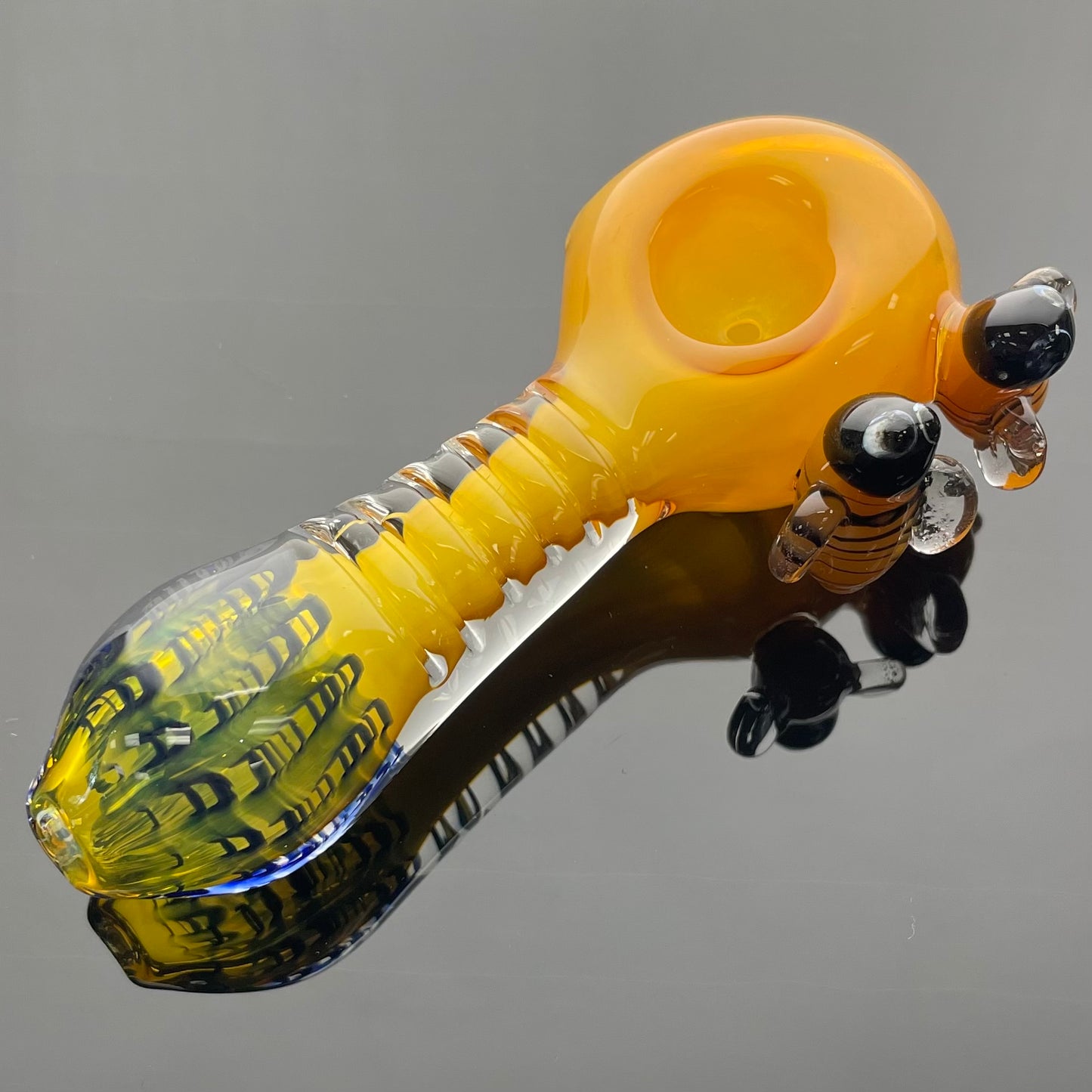 Unbranded 4.5" Busy Bumble Bee Glass Spoon Pipes - Various Styles