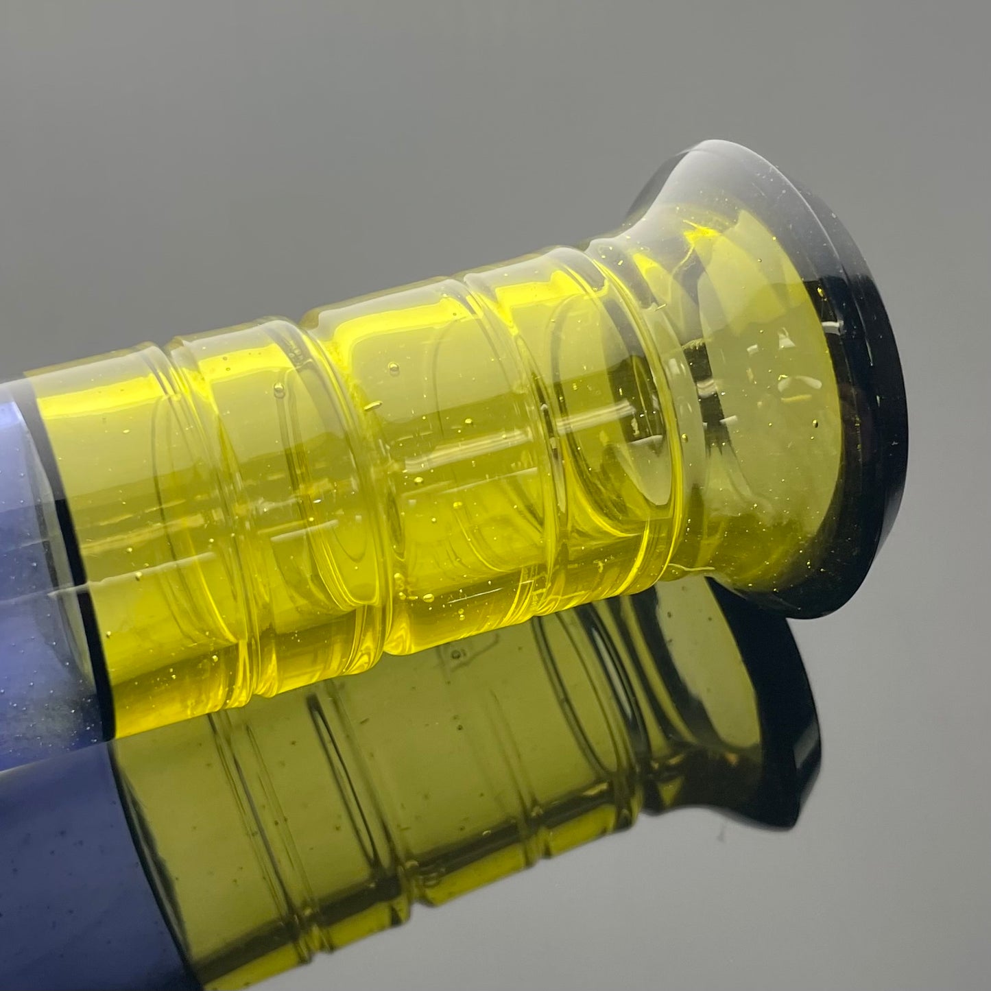 Titz Worked Double Bore Bent Neck Inline Tube w/ Hollow Foot