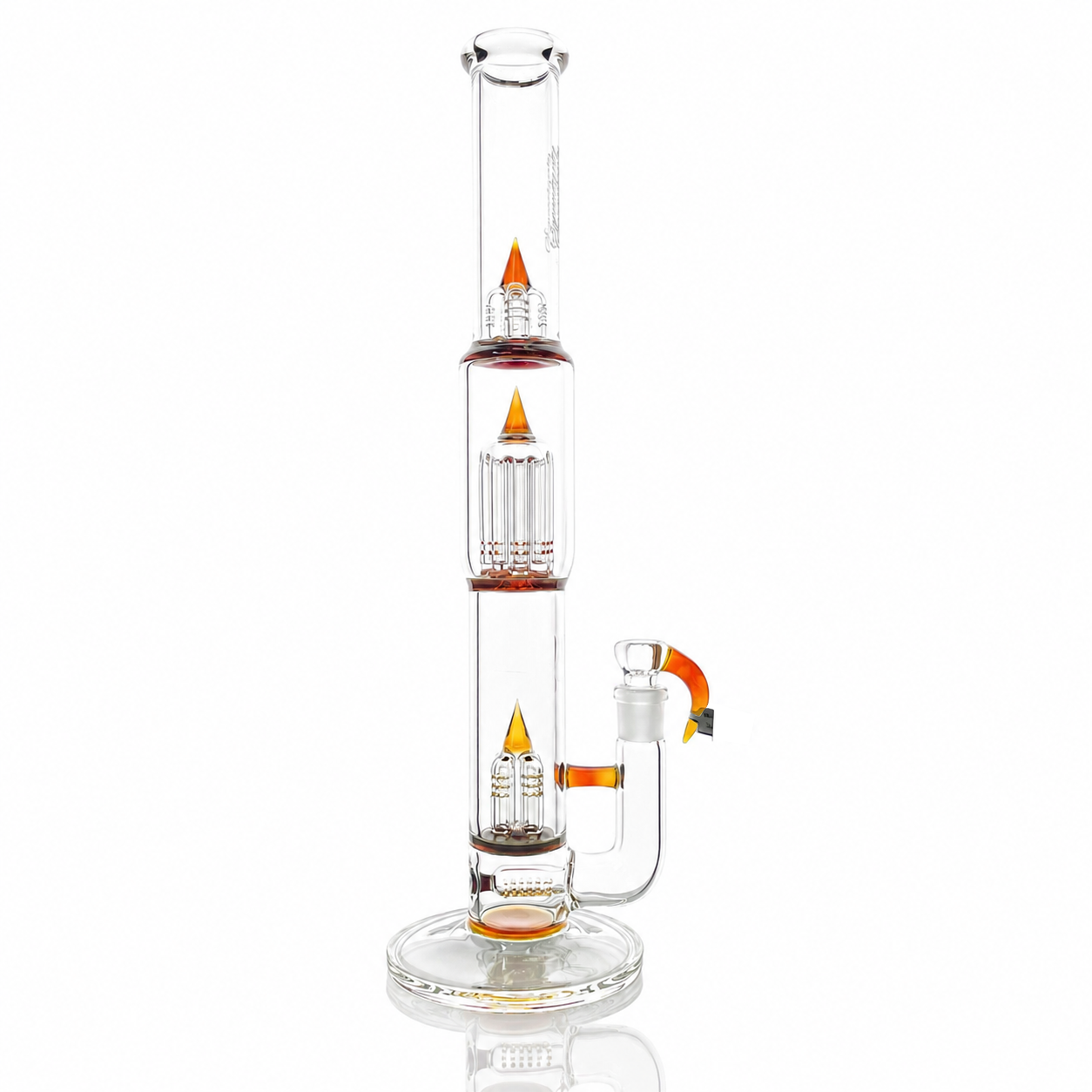 Sovereignty Stemline 16mm 6 Cut DownGrid to Inverted 4 to Gridded 8 Tree w/ Splash Guard CS x3 44mm Neck Partial Accent Tube