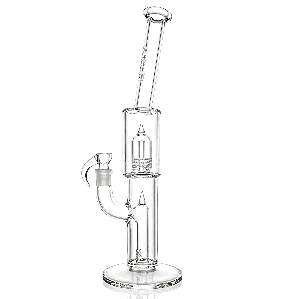 Sovereignty Fixed Stem180 to Mini Grid Dome w/ Bent Neck Clear Tube