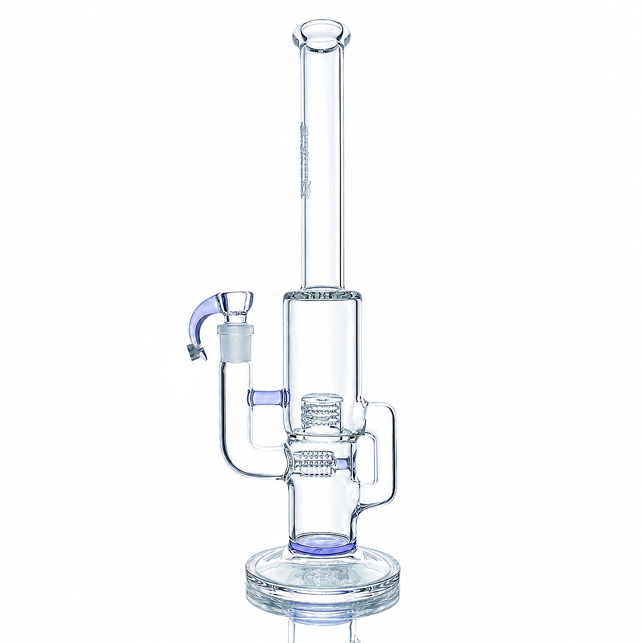Sovereignty Capcycler w/ 3 Line 9.5mm 6 Cut to Grid Cap 180 Front Facing Partial Accent Tube