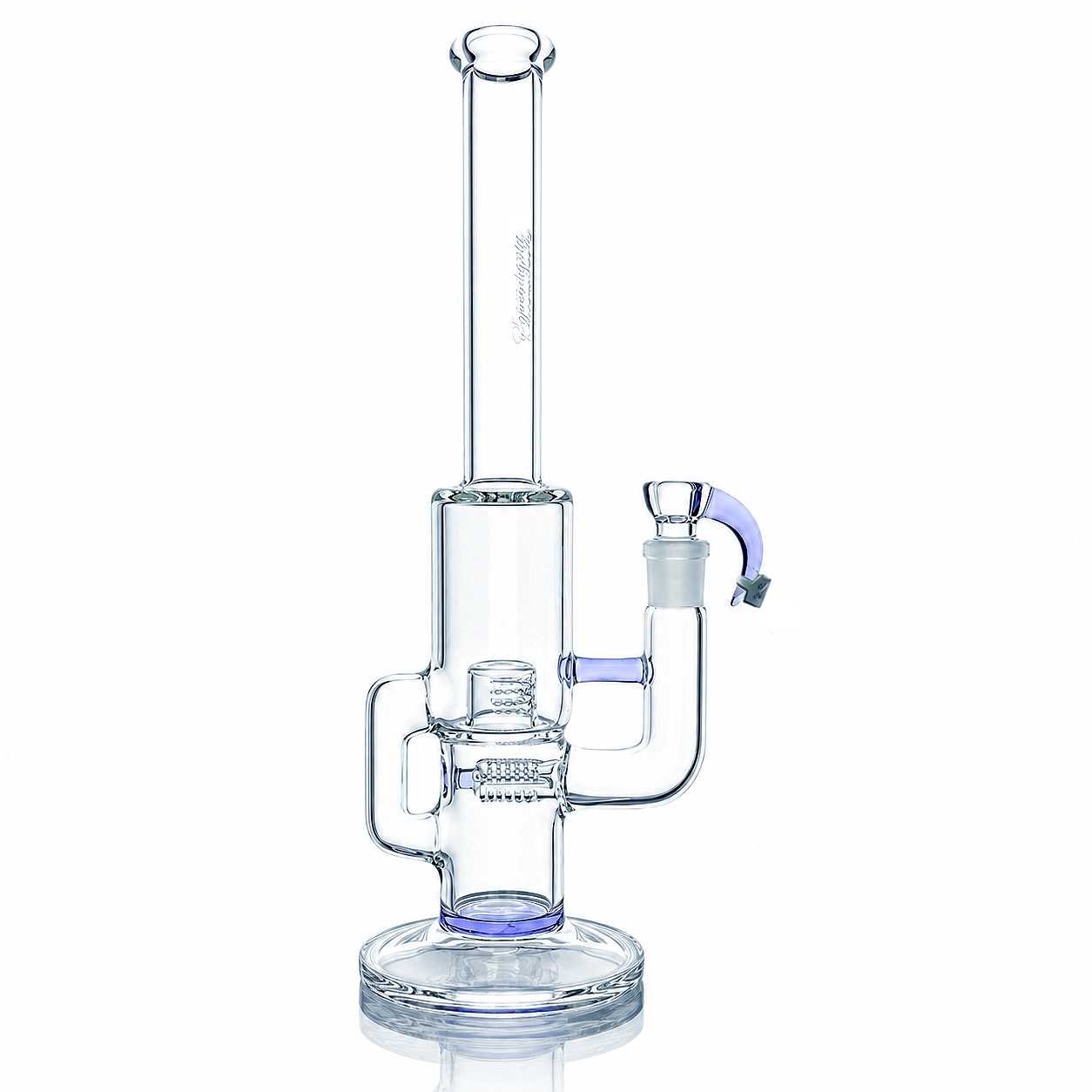 Sovereignty Capcycler w/ 3 Line 9.5mm 6 Cut to Grid Cap 180 Front Facing Partial Accent Tube
