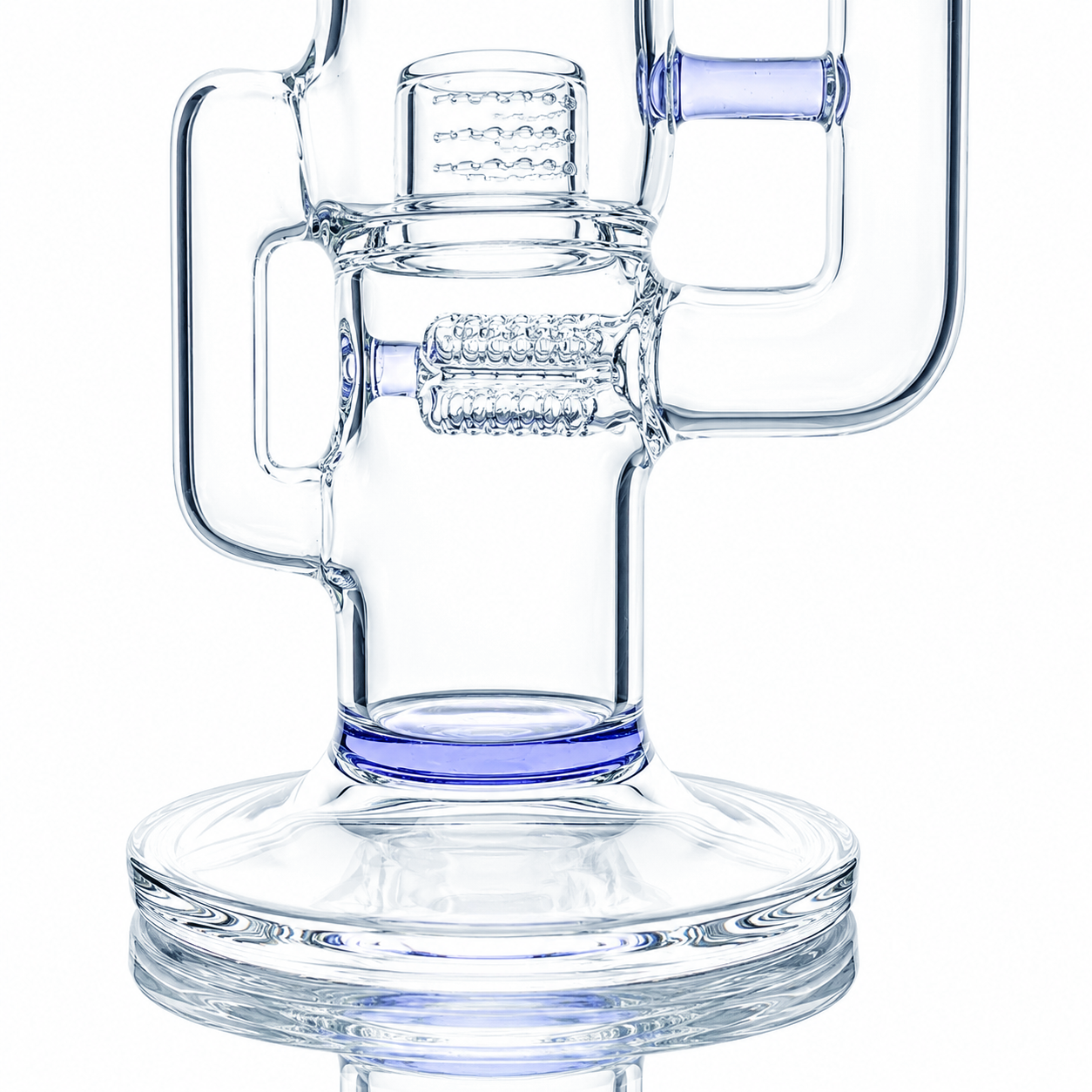 Sovereignty Capcycler w/ 3 Line 9.5mm 6 Cut to Grid Cap 180 Front Facing Partial Accent Tube