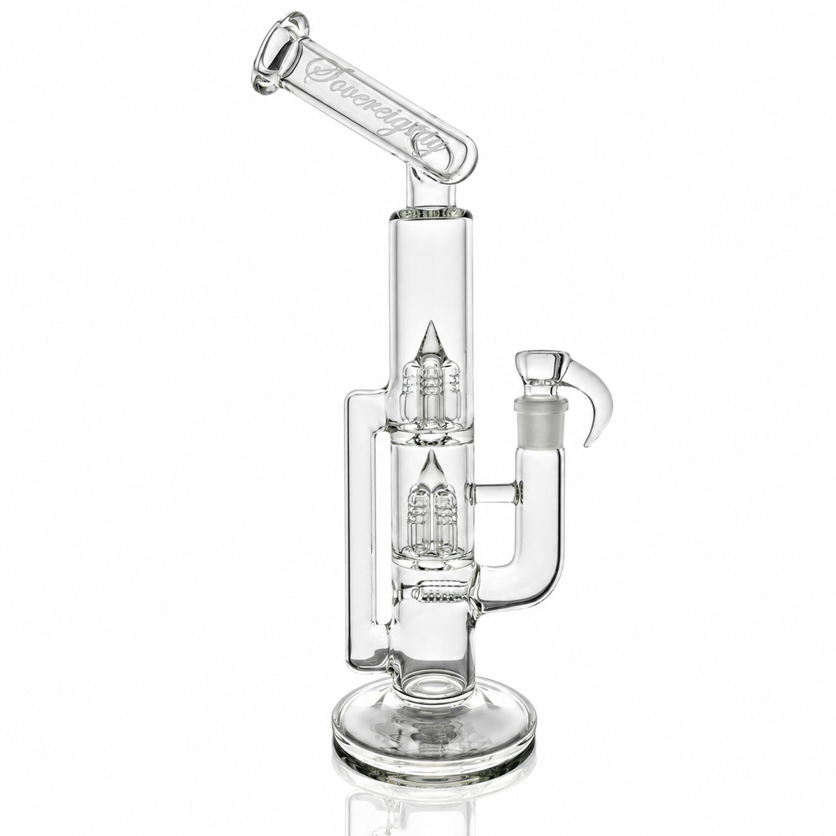 Sovereignty SideCar Treecycler G Line 9.5mm 6 Cut DownGrid to Inverted 4 to Inverted 4 Clear Tube
