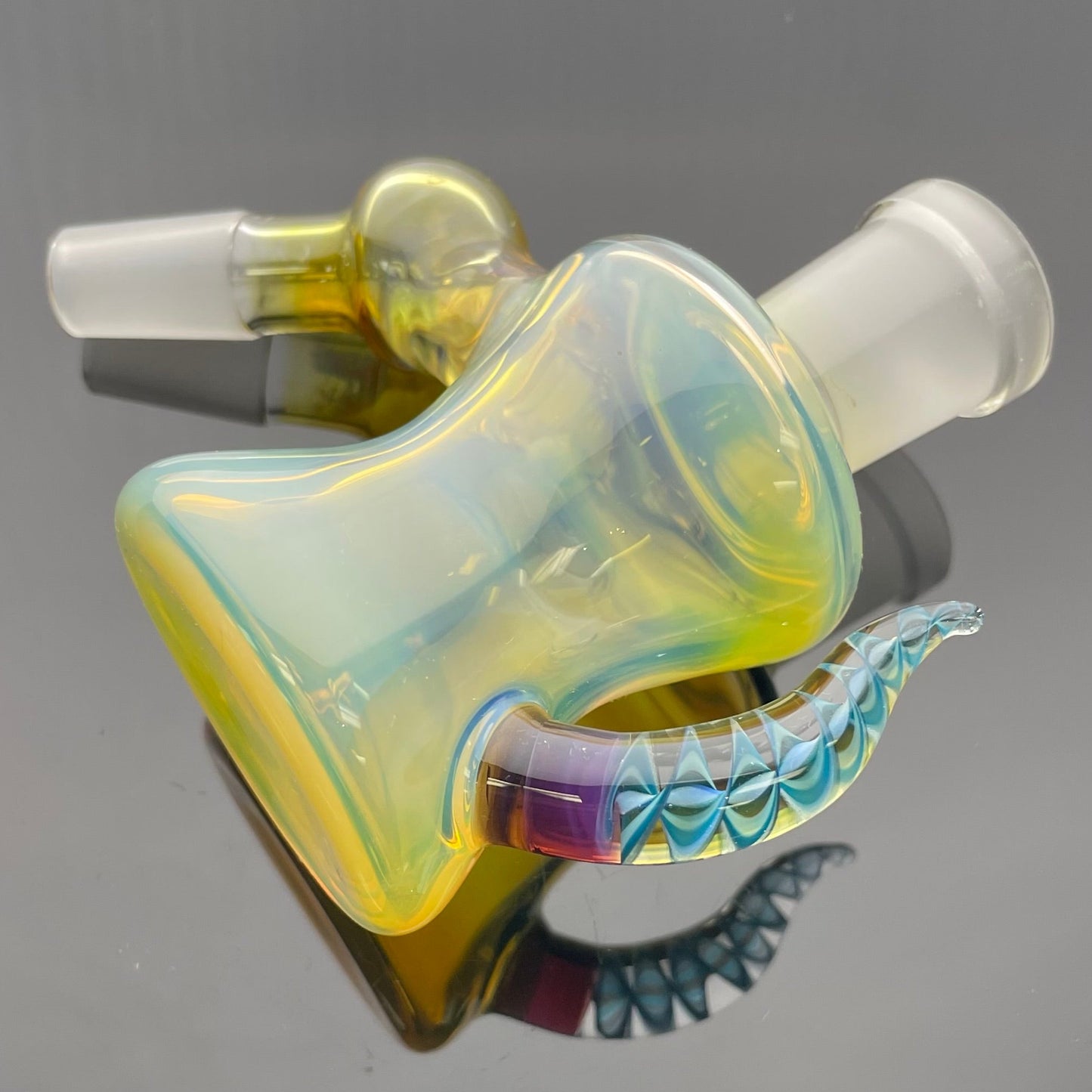 Mooks Glass 14mm 45 Male to 18mm Female Fumed Ash Catcher