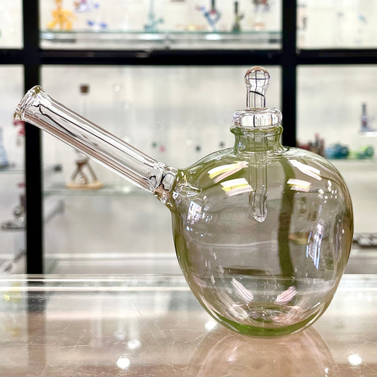 Errlectric Dave Special Edition Happle Hash Pipe - Gold & Silver Fume on Charcoal #5