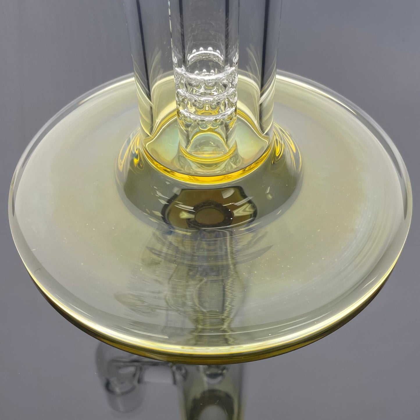 Jamms Straight Tube w/ 360° Pillar Perc - Clear w/ Fuming