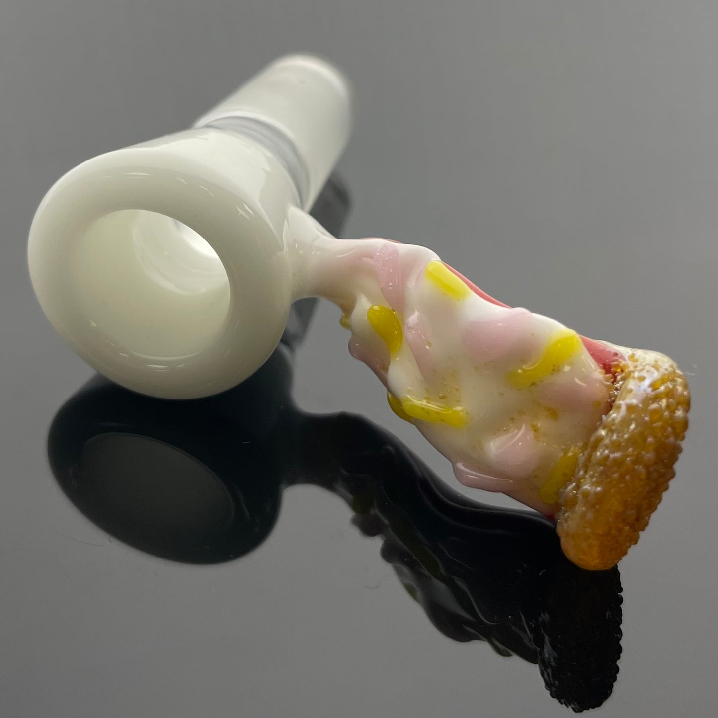 Intent Glass 14mm Pizza Slice Bowl - Pink & Yellow