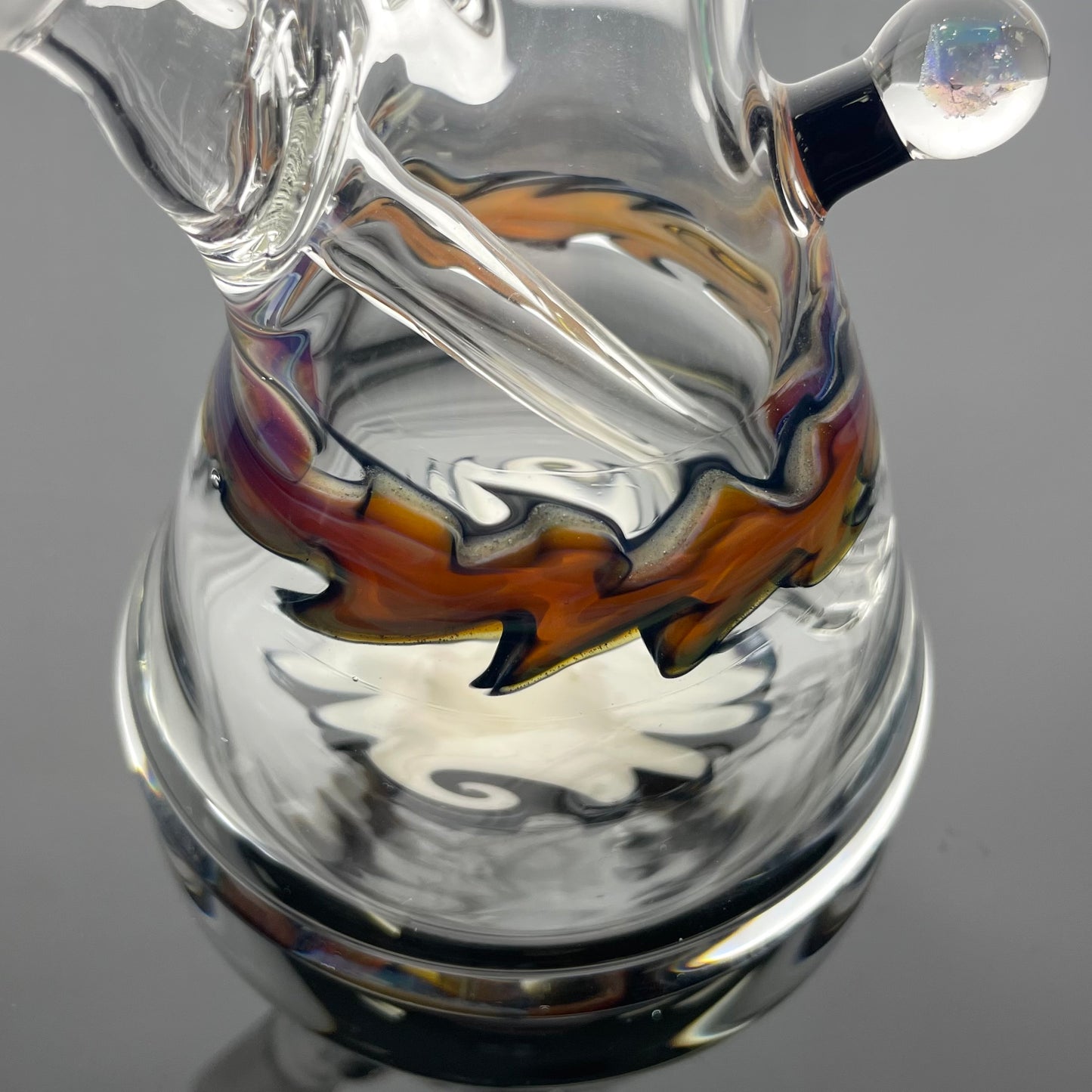 Tank Glass 14mm Wig Wag Mini Tube w/ Opal