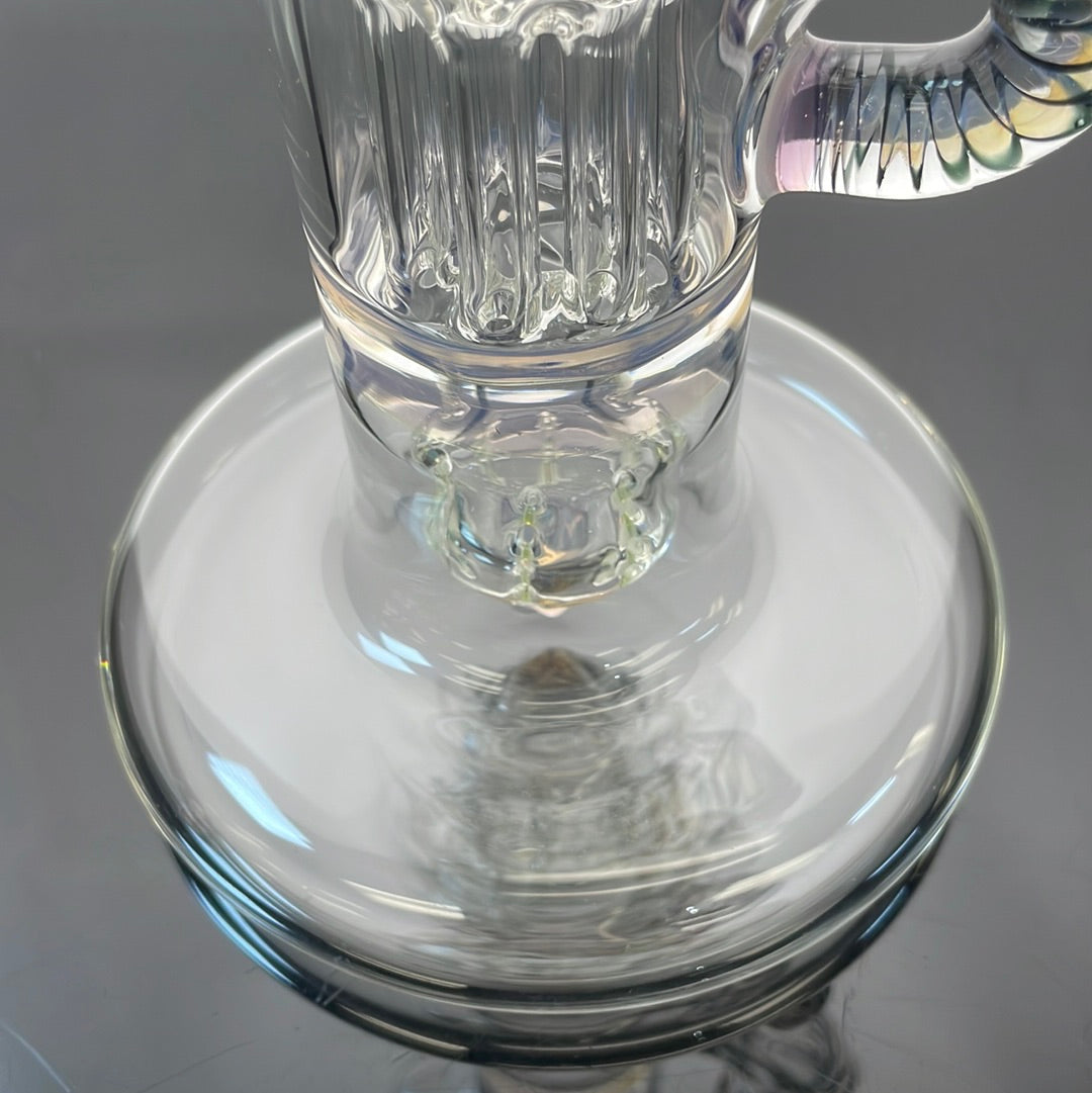 Blazed Mini Pillar Tube w/ Hollow Foot & Bent Neck  - Unicorn Tears