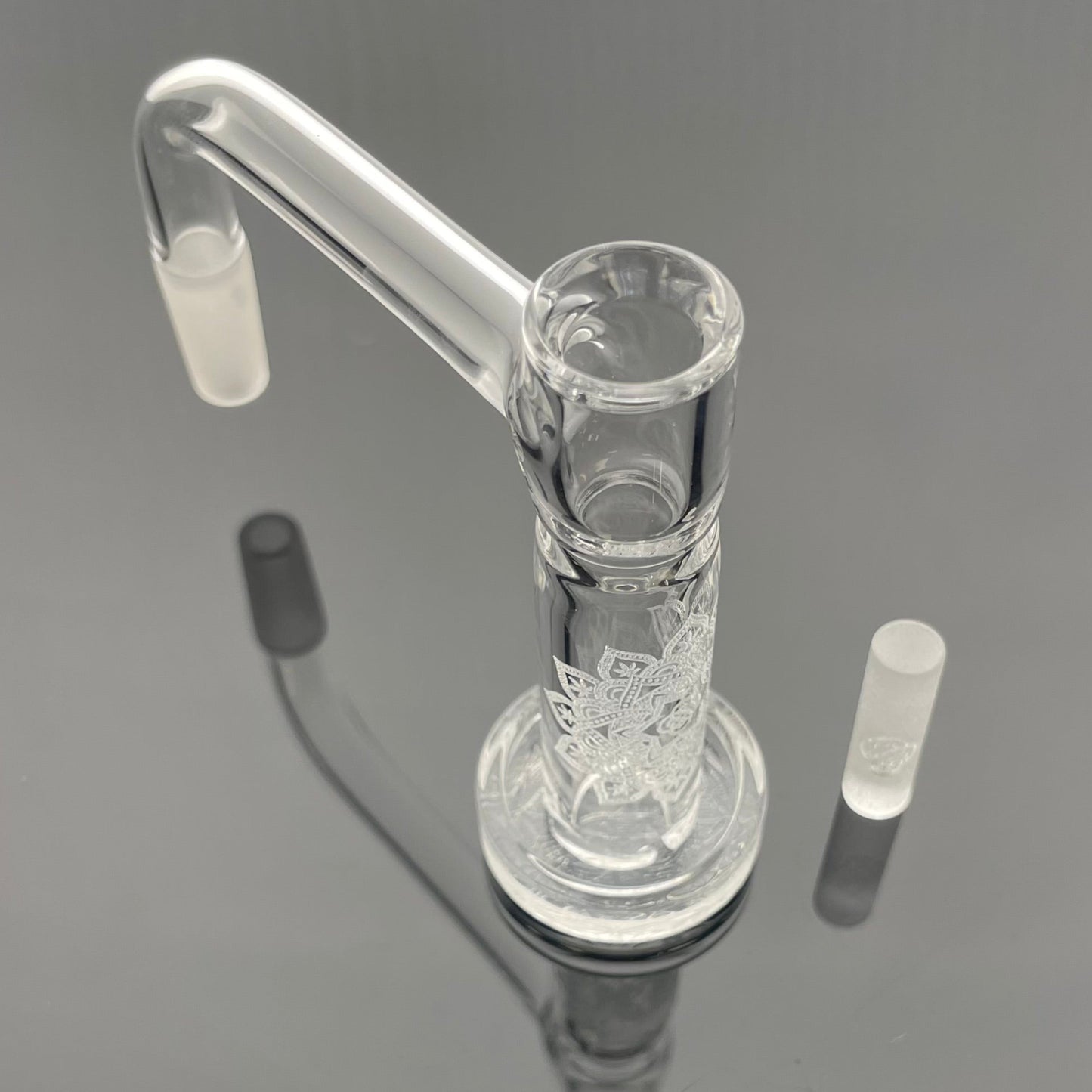 Eternal Quartz Terpguard Slurper - Herb Mandala w/ Lattice Pillar