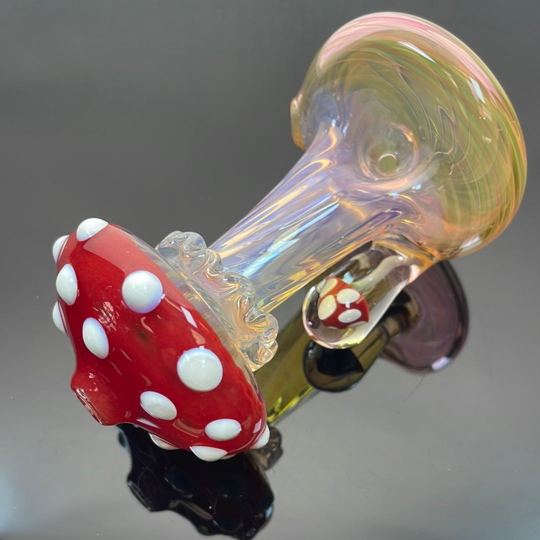 Eckardt Glass Fumed Mushroom Stand Up Pipe