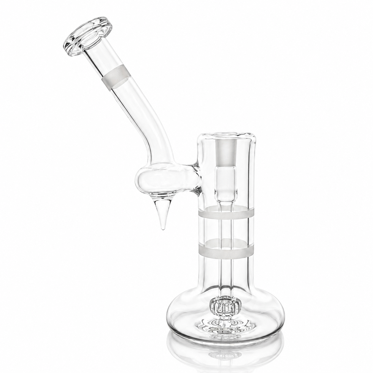 Green Belt Clear Single Bubbler 14mm