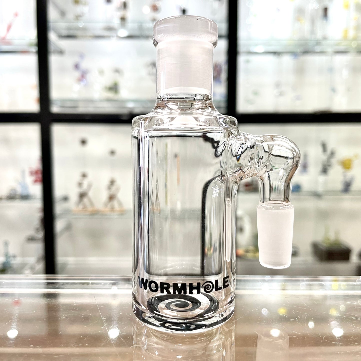 Wormhole 14mm 90 Degree Standard Ash Catcher - Clear