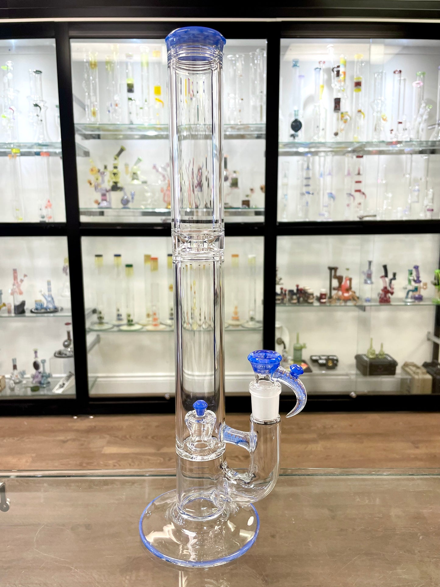 Jamms Colour Accented Natty Nub Perc Straight Tube w/ Honeycomb