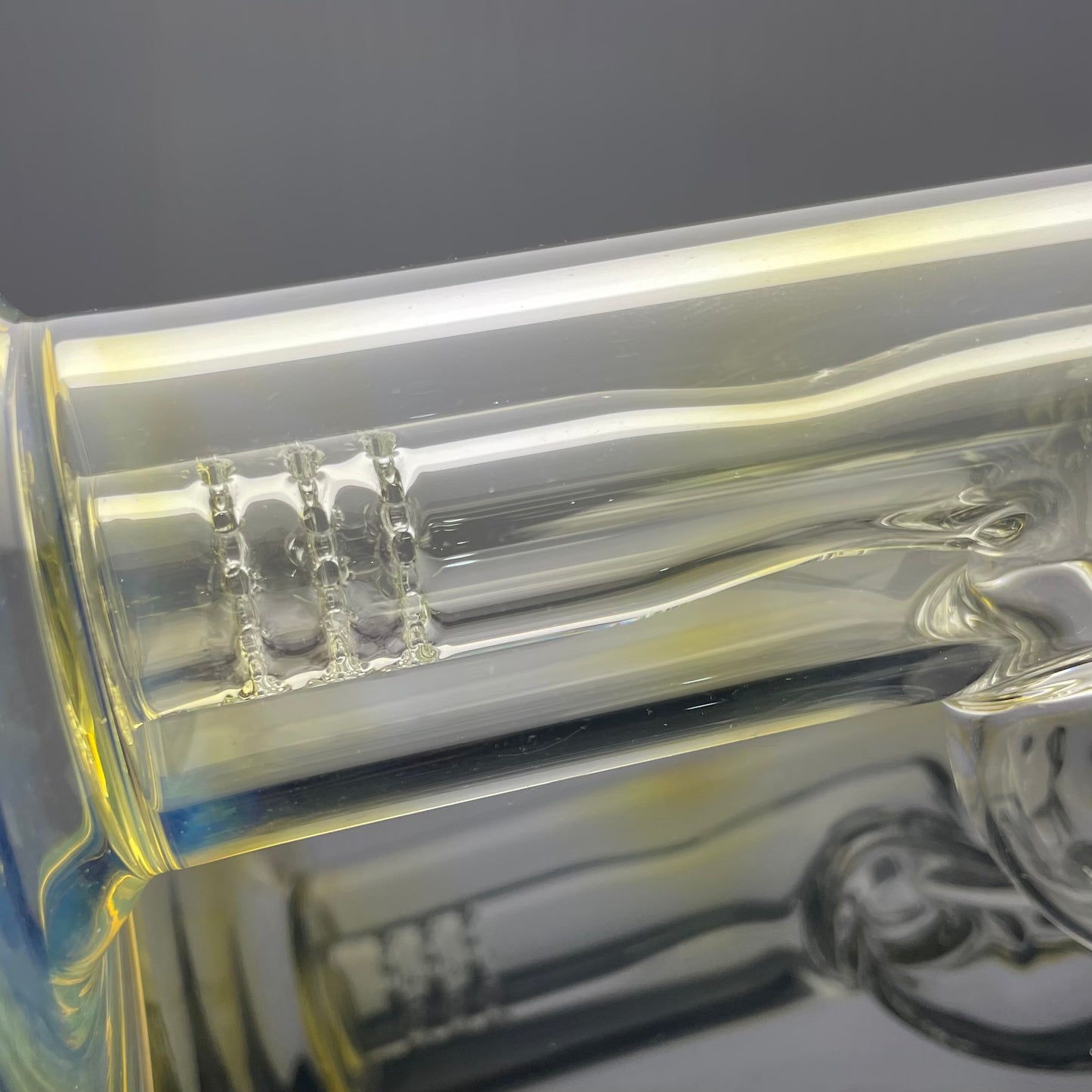 Jamms Straight Tube w/ 360° Pillar Perc - Clear w/ Fuming