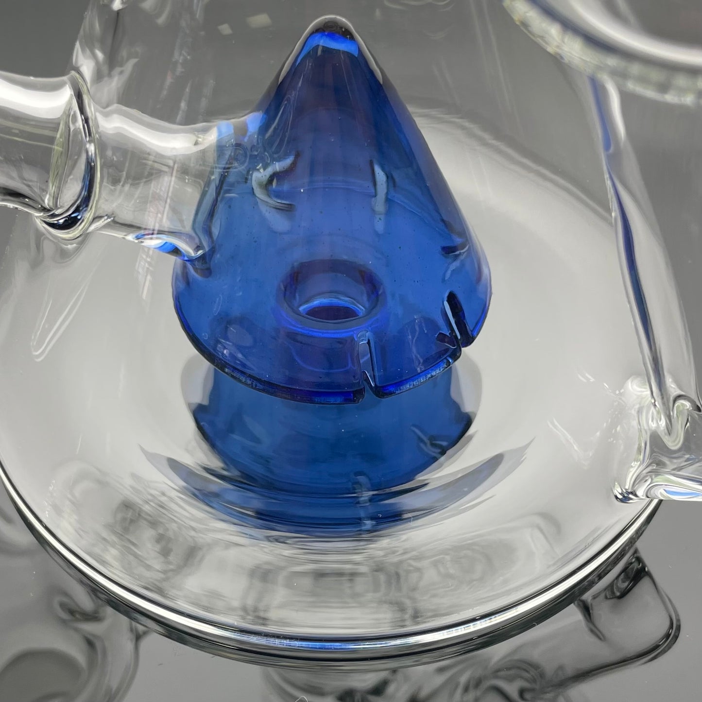 Discobox Colour Accented Fixed Double Recycler Beaker - Blue Stardust Over Cobalt