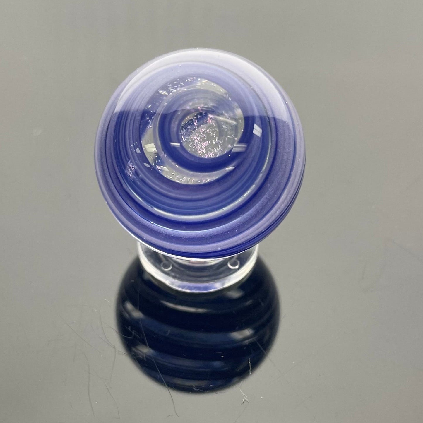 Shine Pipes 30mm Purple Dichro Marble Carb Cap