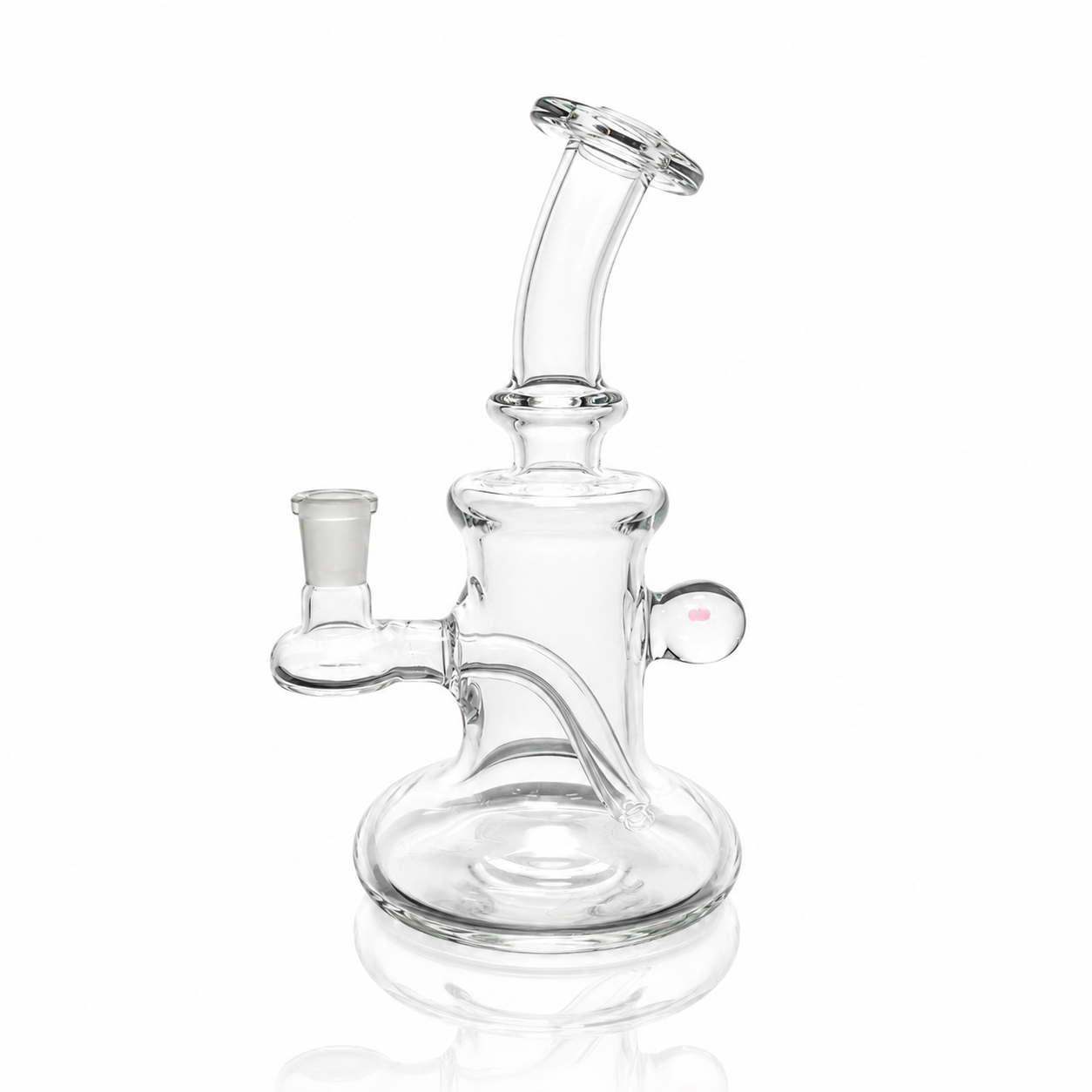 Green Belt 10mm Clear Micro Mini Tube w/ Rainbow Opal